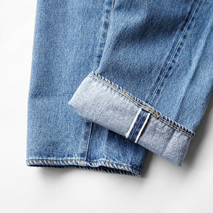 KAPTAIN SUNSHINE　5P Zipper Front Denim Pants - INDIGO VINTAGE WASH