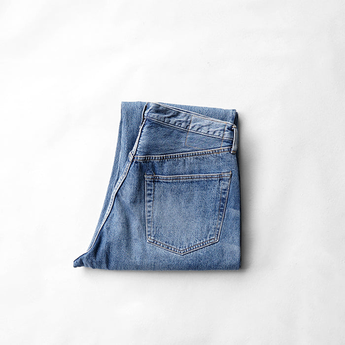 KAPTAIN SUNSHINE　5P Zipper Front Denim Pants - INDIGO VINTAGE WASH