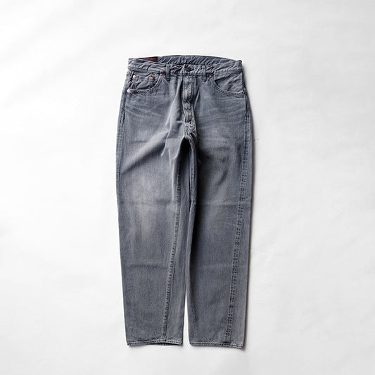 KAPTAIN SUNSHINE　5P Zipper Front Denim Pants - BLACK VINTAGE WASH