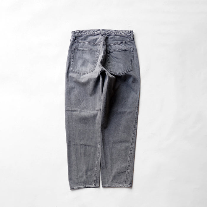 KAPTAIN SUNSHINE　5P Zipper Front Denim Pants - BLACK VINTAGE WASH