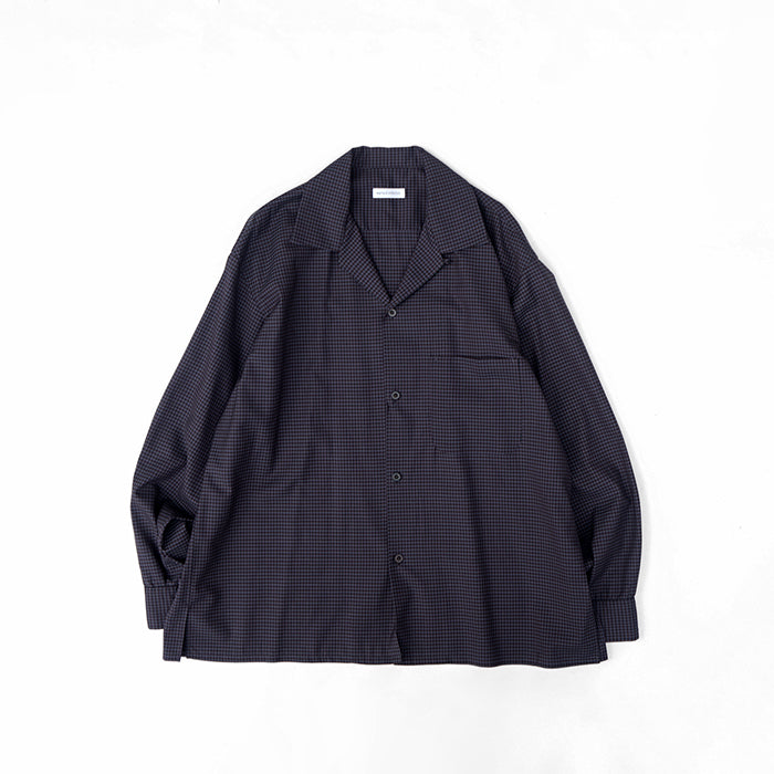 KAPTAIN SUNSHINE　Summer Wool Open Collar Shirt