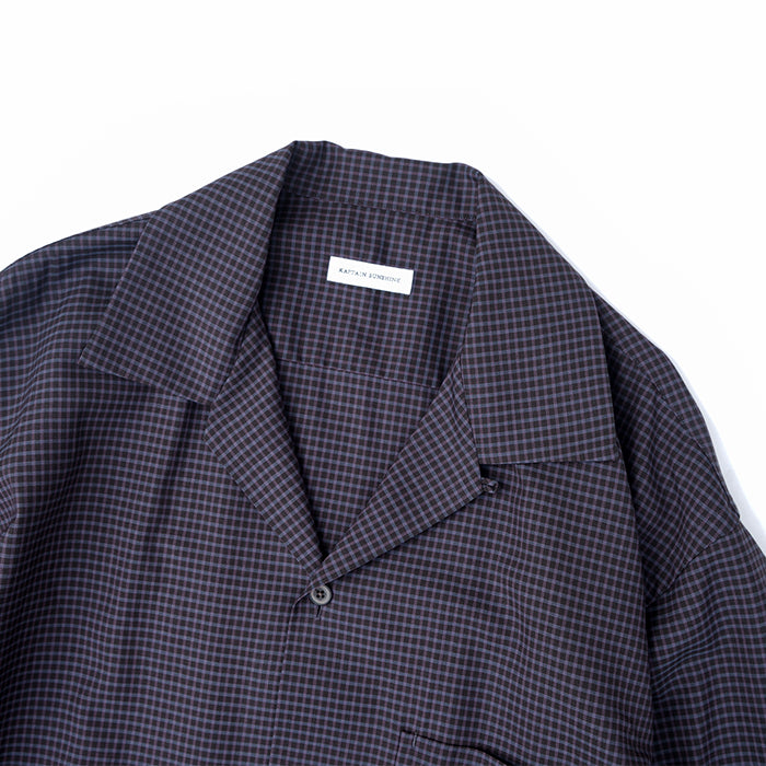 KAPTAIN SUNSHINE　Summer Wool Open Collar Shirt