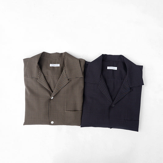 KAPTAIN SUNSHINE　Summer Wool Open Collar Shirt