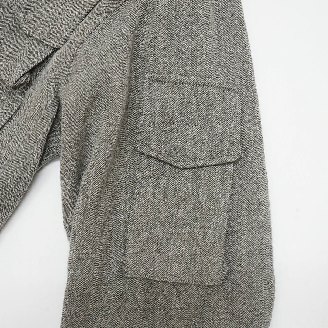 KAPTAIN SUNSHINE Wool Herringbone Explorer Jacket
