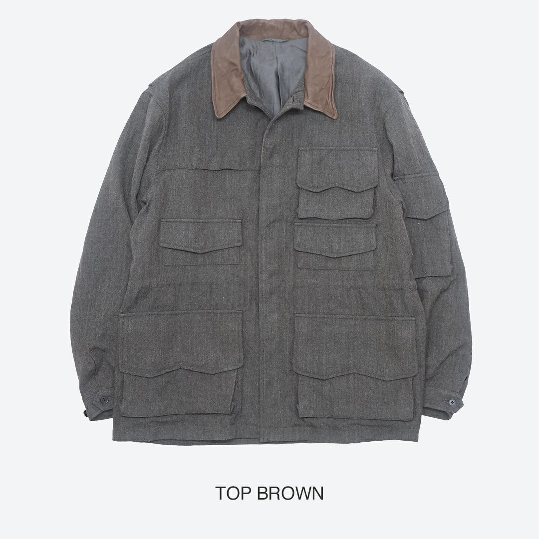 KAPTAIN SUNSHINE Wool Herringbone Explorer Jacket