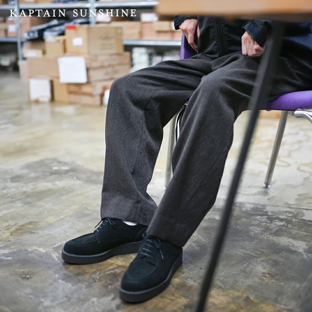 KAPTAIN SUNSHINE Wool Herringbone Easy Trousers