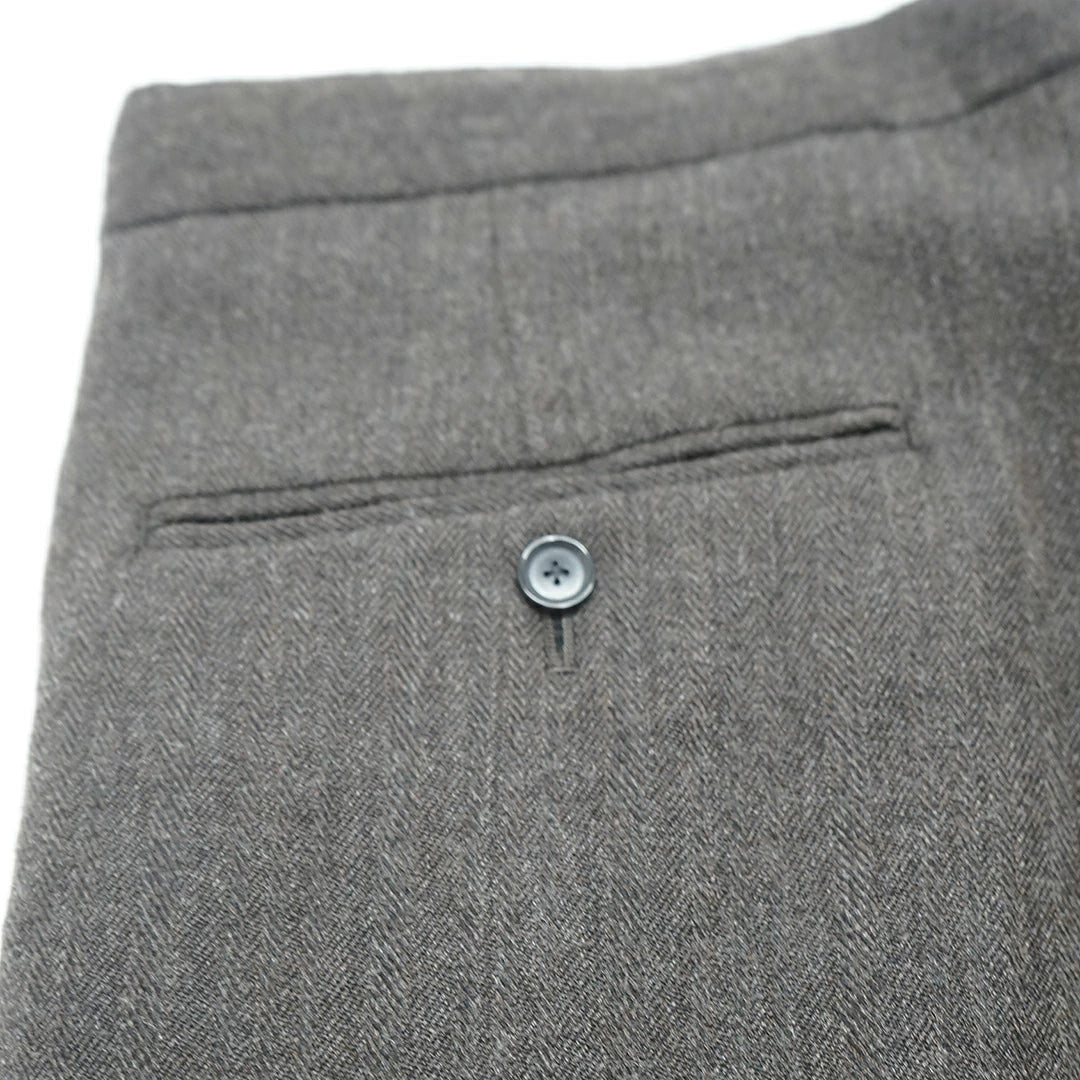 KAPTAIN SUNSHINE Wool Herringbone Easy Trousers