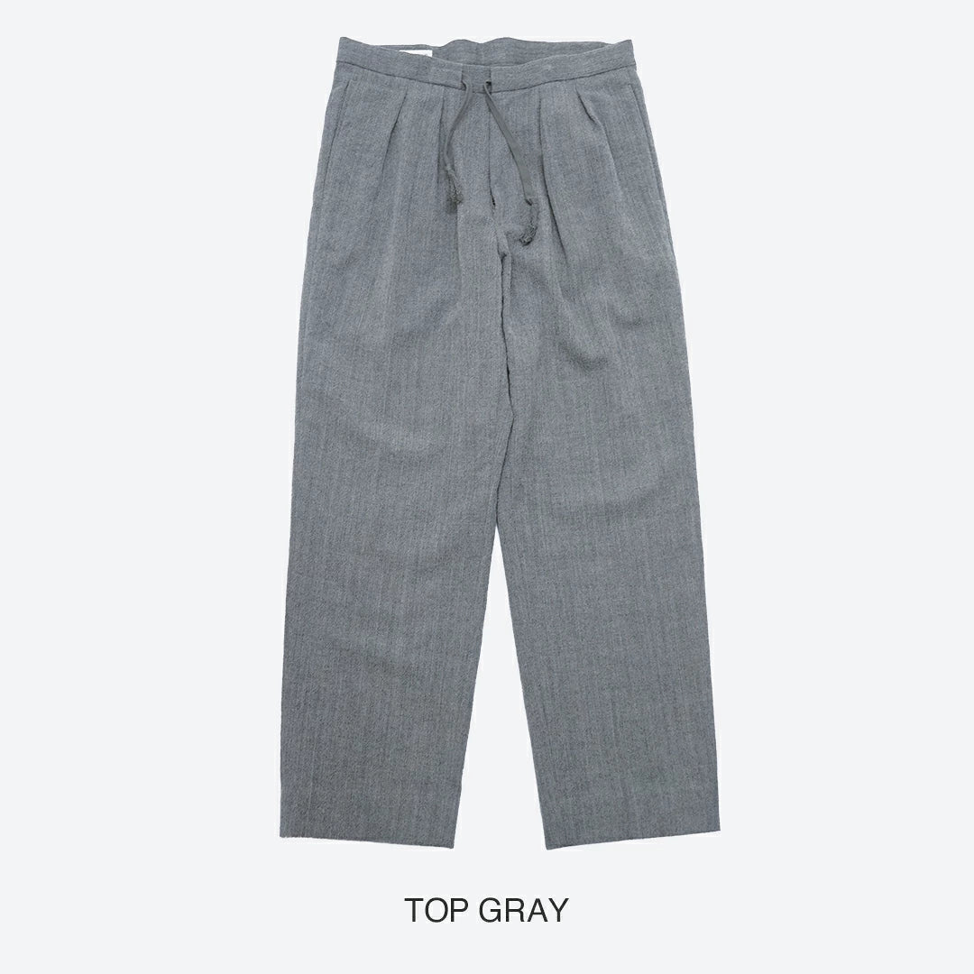 KAPTAIN SUNSHINE Wool Herringbone Easy Trousers