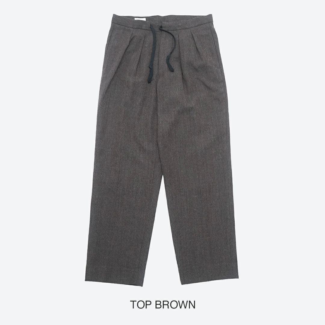 KAPTAIN SUNSHINE Wool Herringbone Easy Trousers