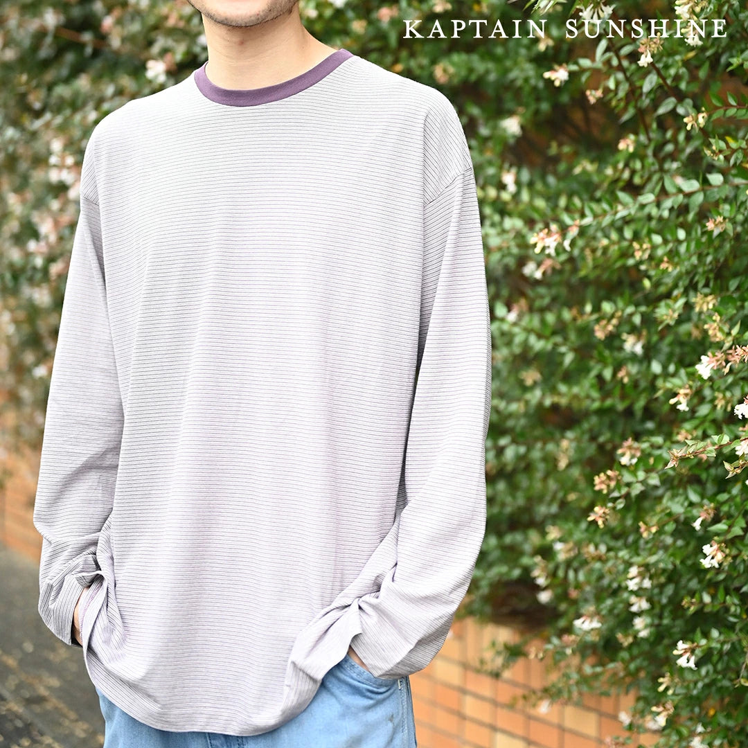 KAPTAIN SUNSHINE Hard Twisted Stripe Jersey L/S Tee