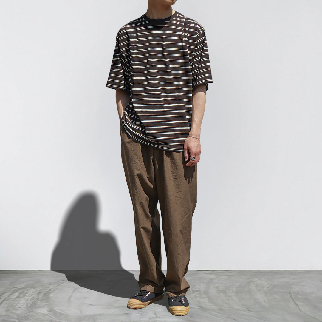 KAPTAIN SUNSHIN Hard Twisted Stripe Jersey Half-sleeve Tee