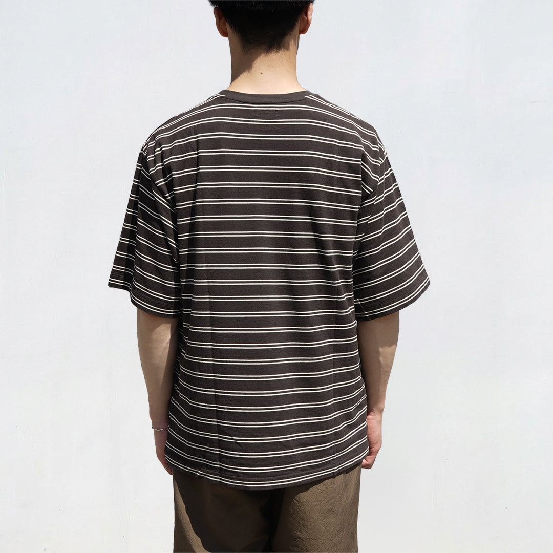 KAPTAIN SUNSHIN Hard Twisted Stripe Jersey Half-sleeve Tee