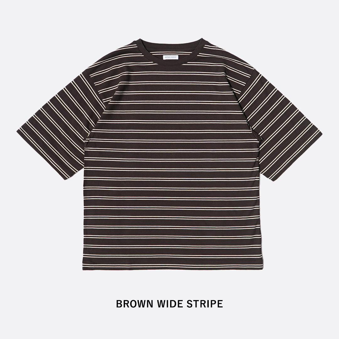 KAPTAIN SUNSHIN Hard Twisted Stripe Jersey Half-sleeve Tee