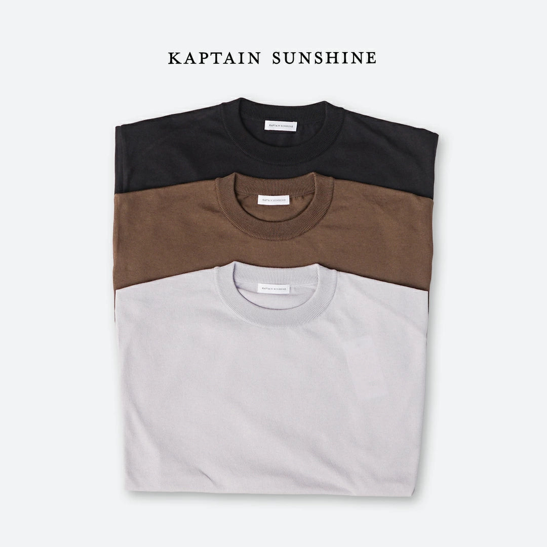 KAPTAIN SUNSHINE Cotton Knit High-gauge Tee