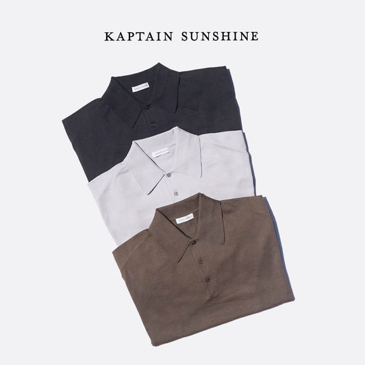 KAPTAIN SUNSHINE Cotton Knit Poloshirt