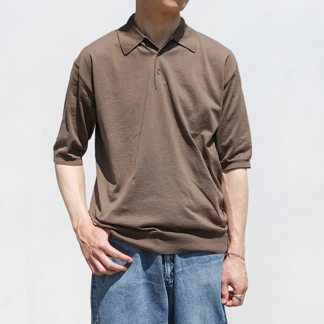 KAPTAIN SUNSHINE Cotton Knit Poloshirt
