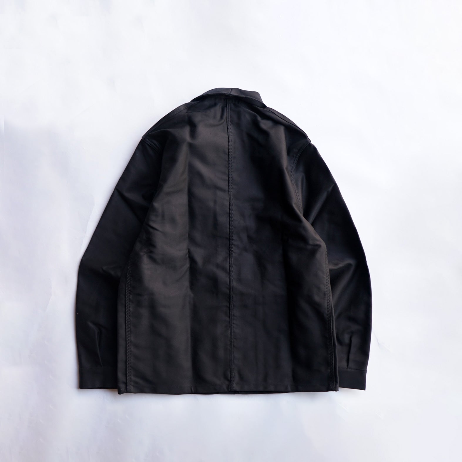 美品　Le Laboureur ブラックモールスキンジャケット　フランス製 ジャケット Le Laboureur ル ラブルール VESTON MOLSKIN