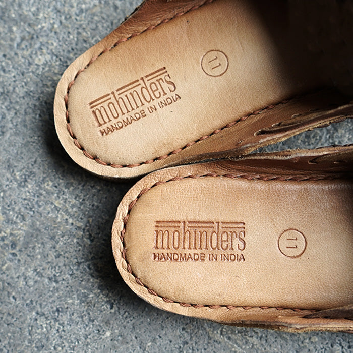 MOHINDERS　WOVE CITY SLIPPERS-OILD BROWN