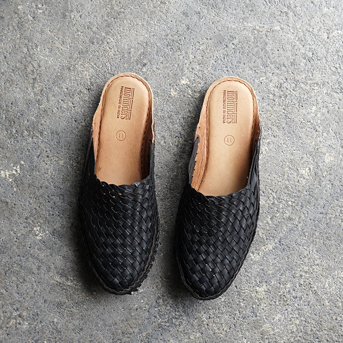 MOHINDERS　WOVE CITY SLIPPERS-BLACK