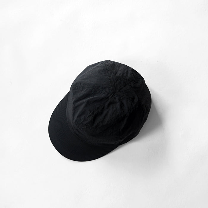O/EIGHTH　6PANNEL CAP【U】-Recycle Nylon Dope Dyed Taffeta