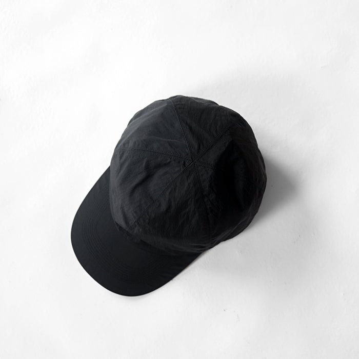 O/EIGHTH　6PANNEL CAP【I】-Recycle Nylon Dope Dyed Taffeta