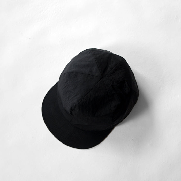 O/EIGHTH　6PANNEL CAP【Y】-Recycle Nylon Dope Dyed Taffeta