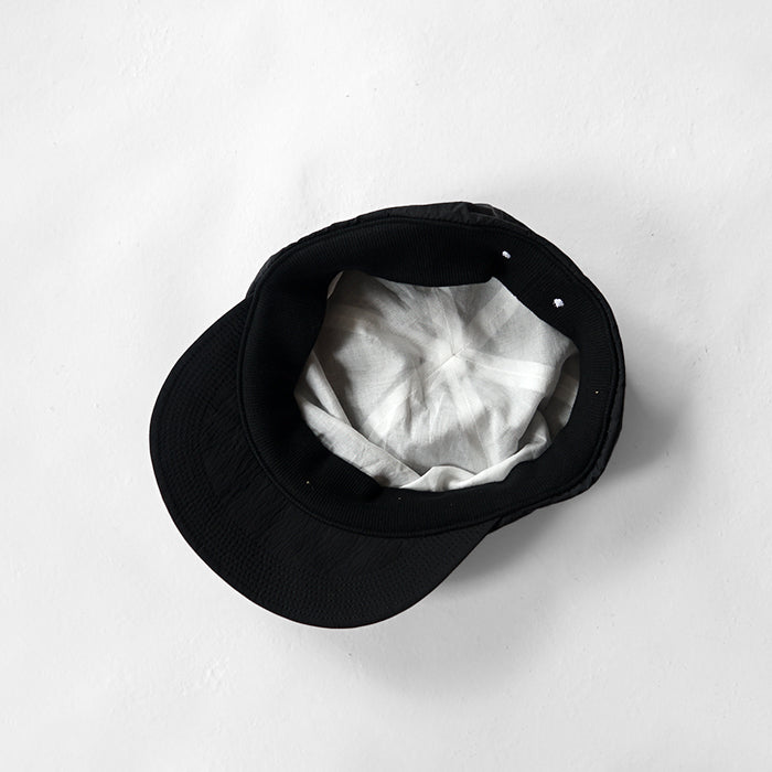 O/EIGHTH　6PANNEL CAP【Y】-Recycle Nylon Dope Dyed Taffeta