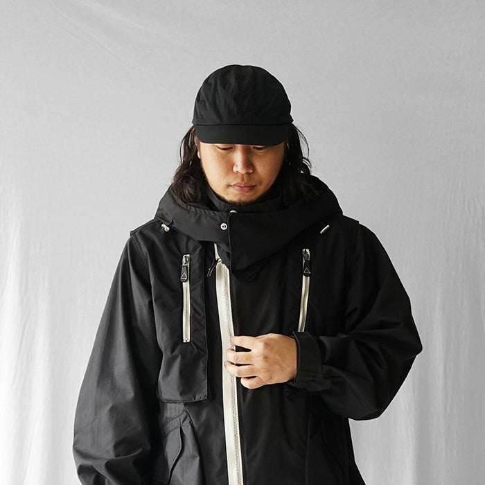 O/EIGHTH　6PANNEL CAP【U】-Recycle Nylon Dope Dyed Taffeta