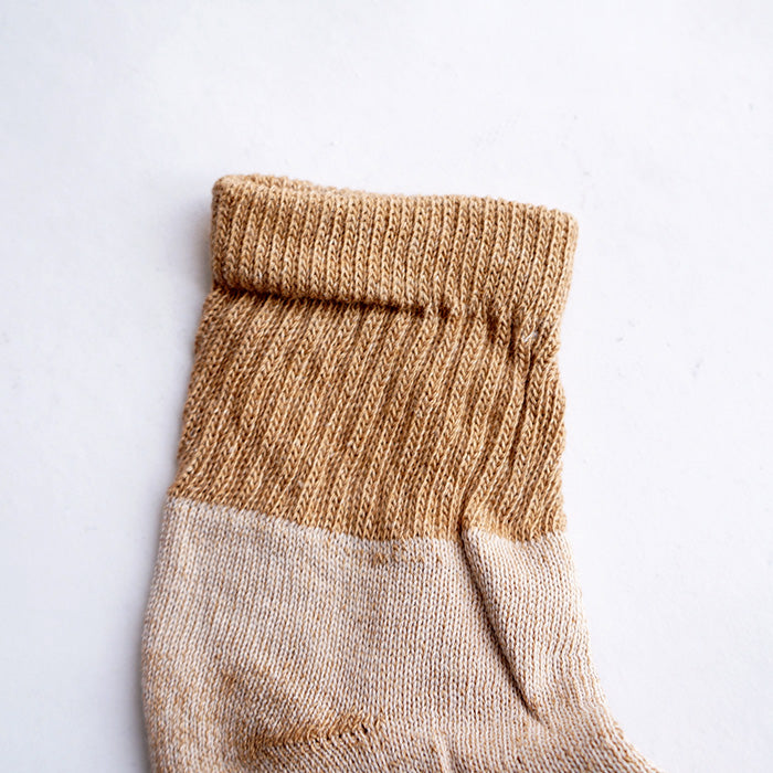 ORGANIC THREADS　3P SHORT CREW SOCKS