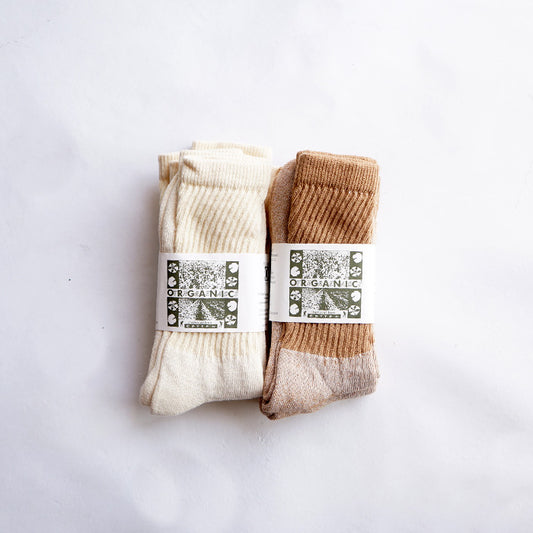 ORGANIC THREADS　3P REGULAR CREW SOCKS