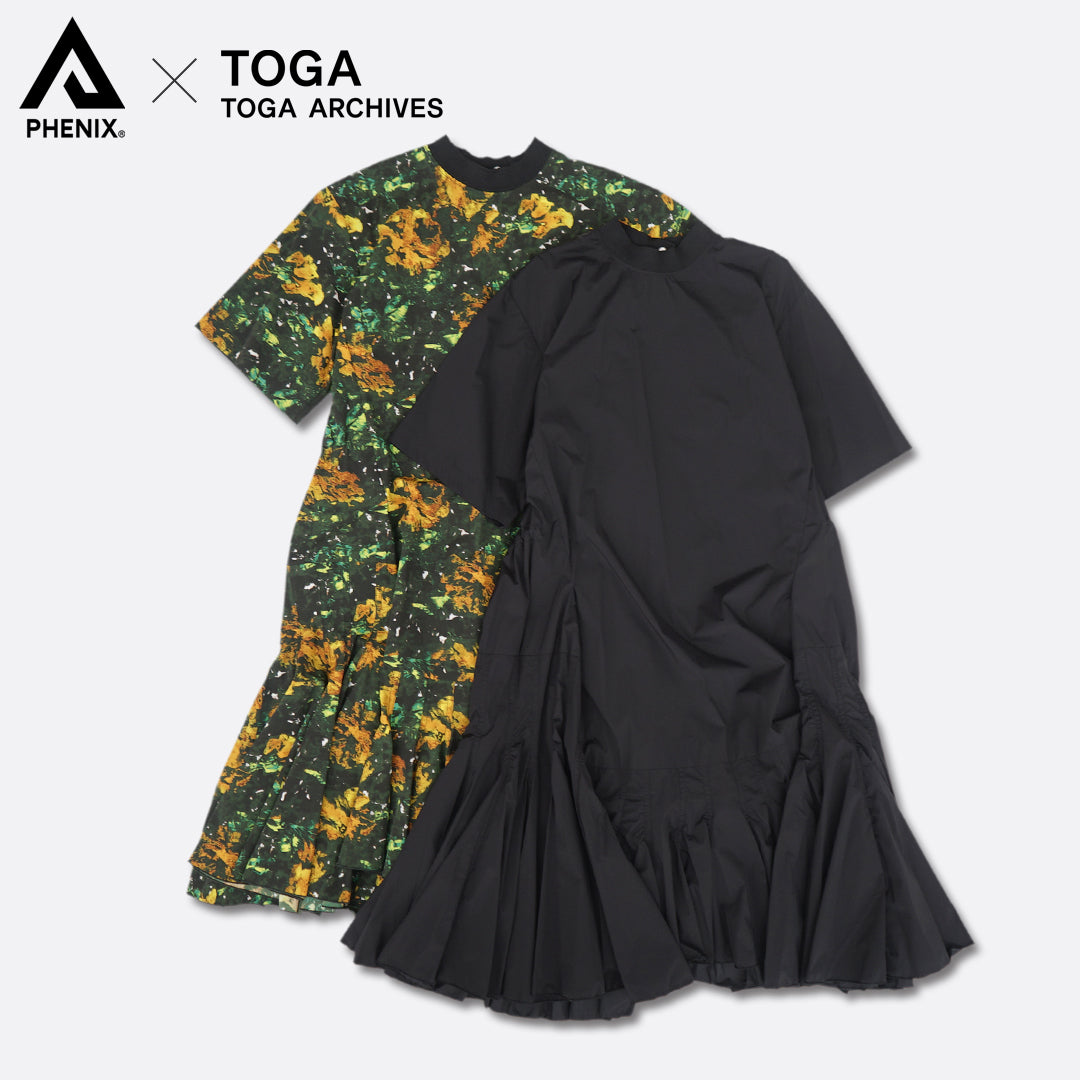 PHENIX TOGA -ONEPIECE, TYPE P-001 / RECONSTRUCTED LAYERED DRESS