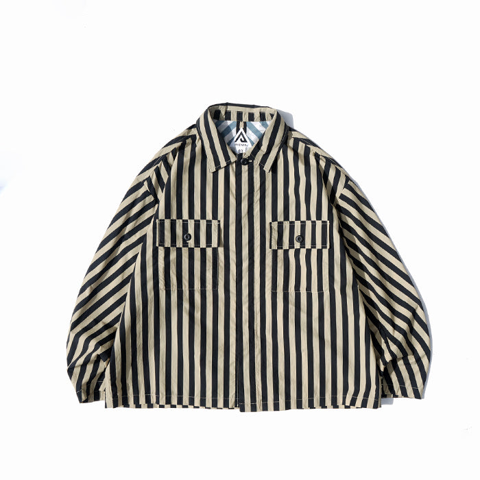 PHENIX COLLECTION　SHIRTS, TYPE P-001 / STRIPED TECH LOOSE SHIRT JACKET