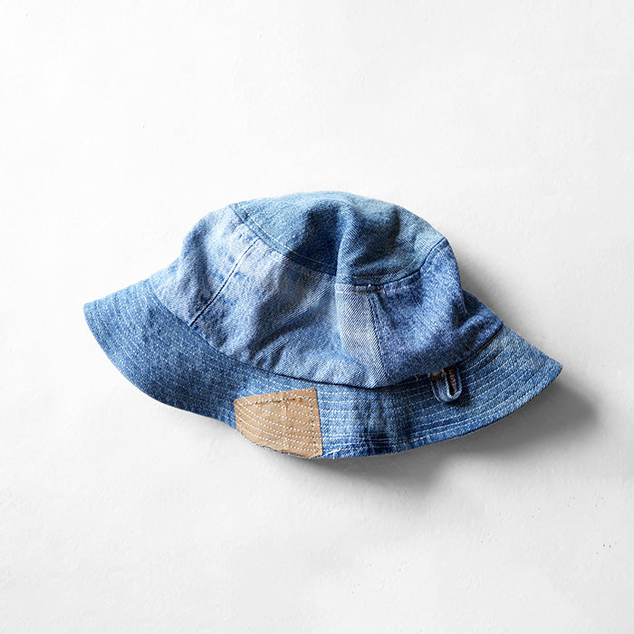 redad　patchwork bucket hat - denim