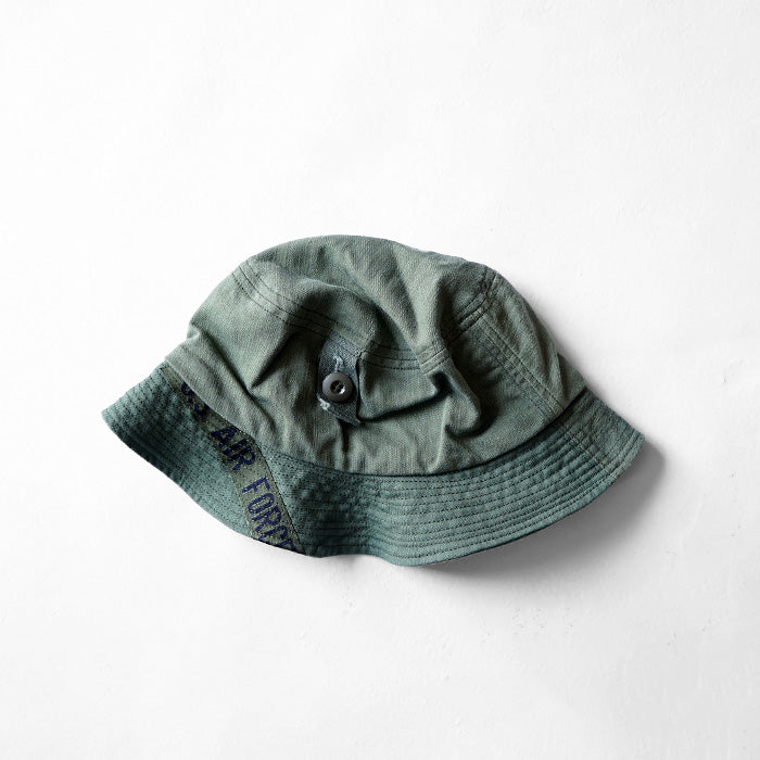 redad　patchwork bucket hat - military