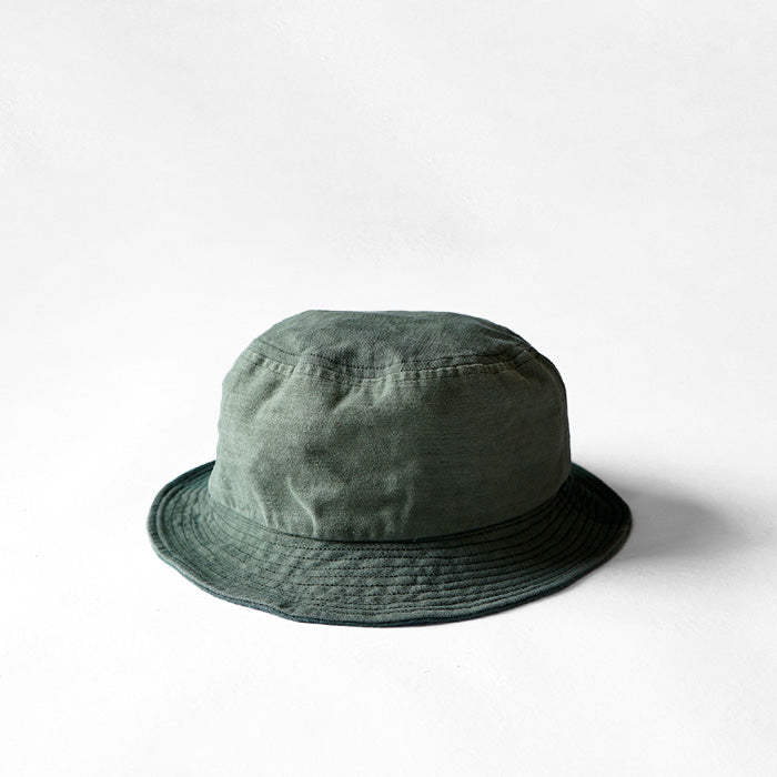 redad　patchwork bucket hat - military