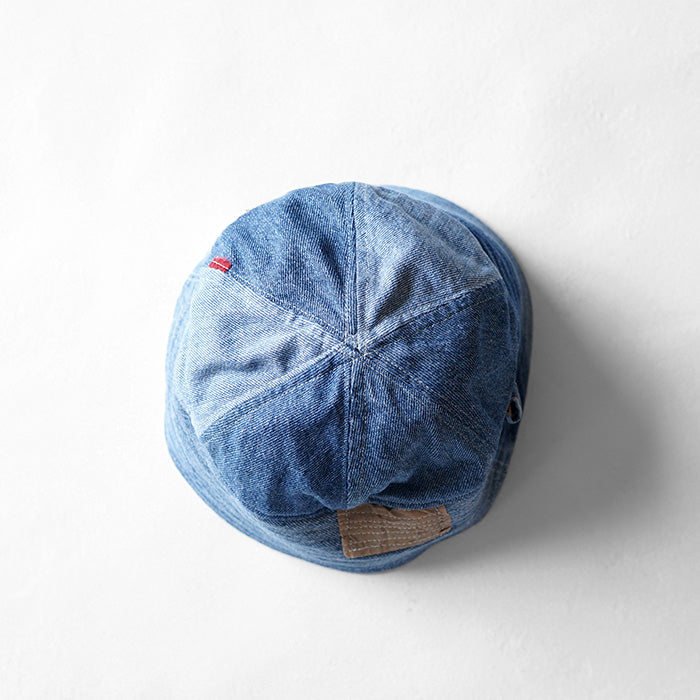 redad　patchwork sailor hat - denim