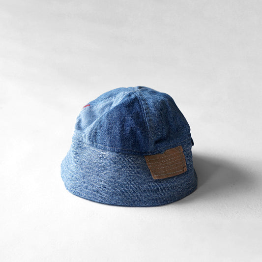 redad　patchwork sailor hat - denim