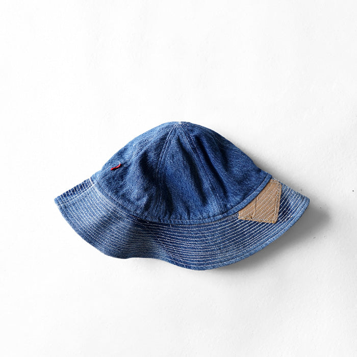 redad　patchwork safari hat - denim