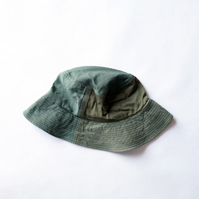 redad　patchwork wave hat - military