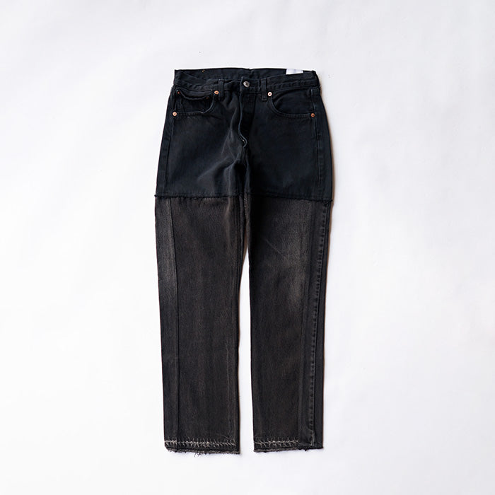 redad　black denim switch pant