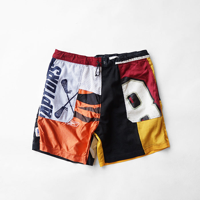 redad　redad uniform patchwork short