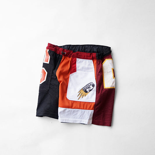 redad　redad uniform patchwork short