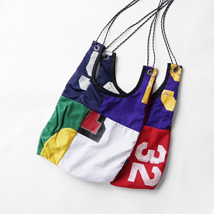 redad　uniform patchwork eco shoulder bag