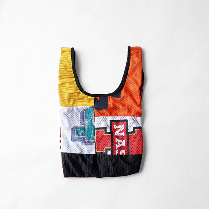 redad　uniform patchwork eco bag