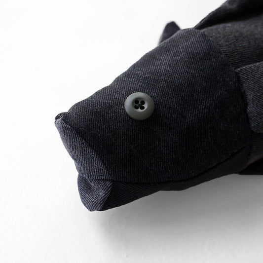 redad　patchwork soft toy Black Bass - black denim