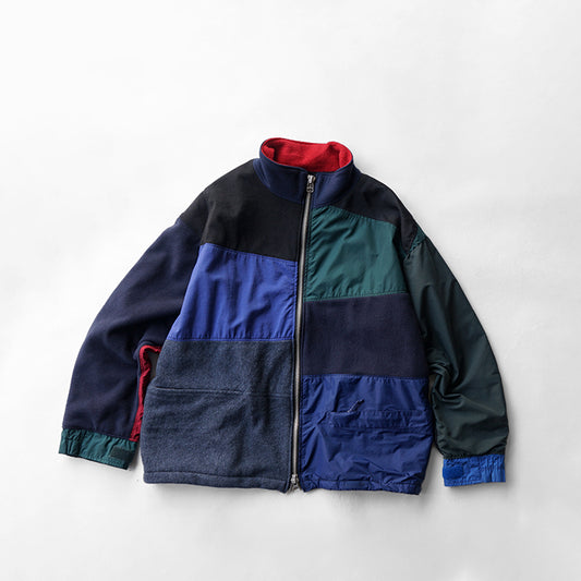 redad　outdoor patchwork zip bz