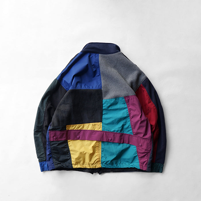 redad　outdoor patchwork zip bz