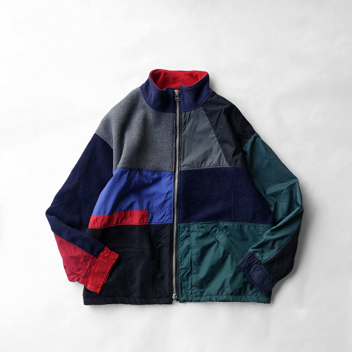 redad　outdoor patchwork zip bz