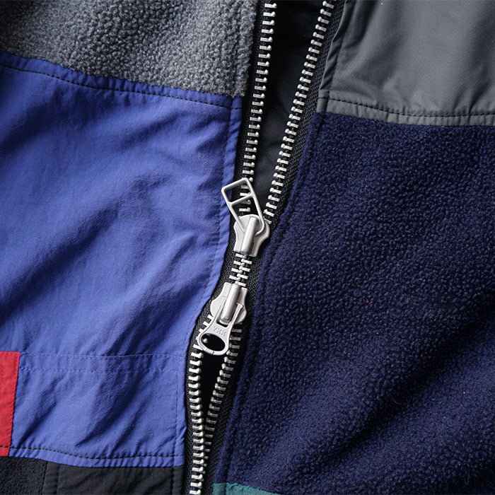 redad　outdoor patchwork zip bz