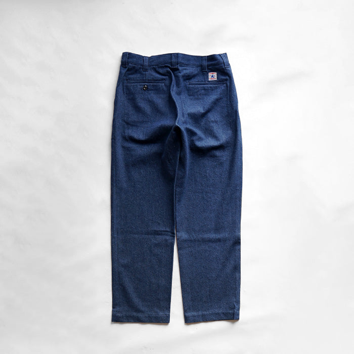 RANDY'S GARMENTS　GUSSETED WORK PANT - SCOURED 12oz DENIM